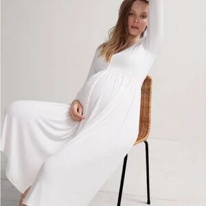 HATCH Collection Ivory Maternity/Nursing Dress Size 2/Medium